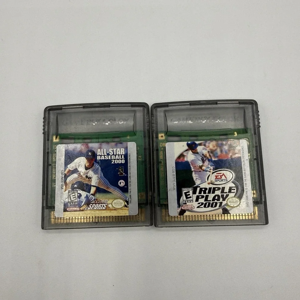 Lots Of 2 Gameboy Color ( Triple Play 2001 And All Star Baseball 2000 ) Games